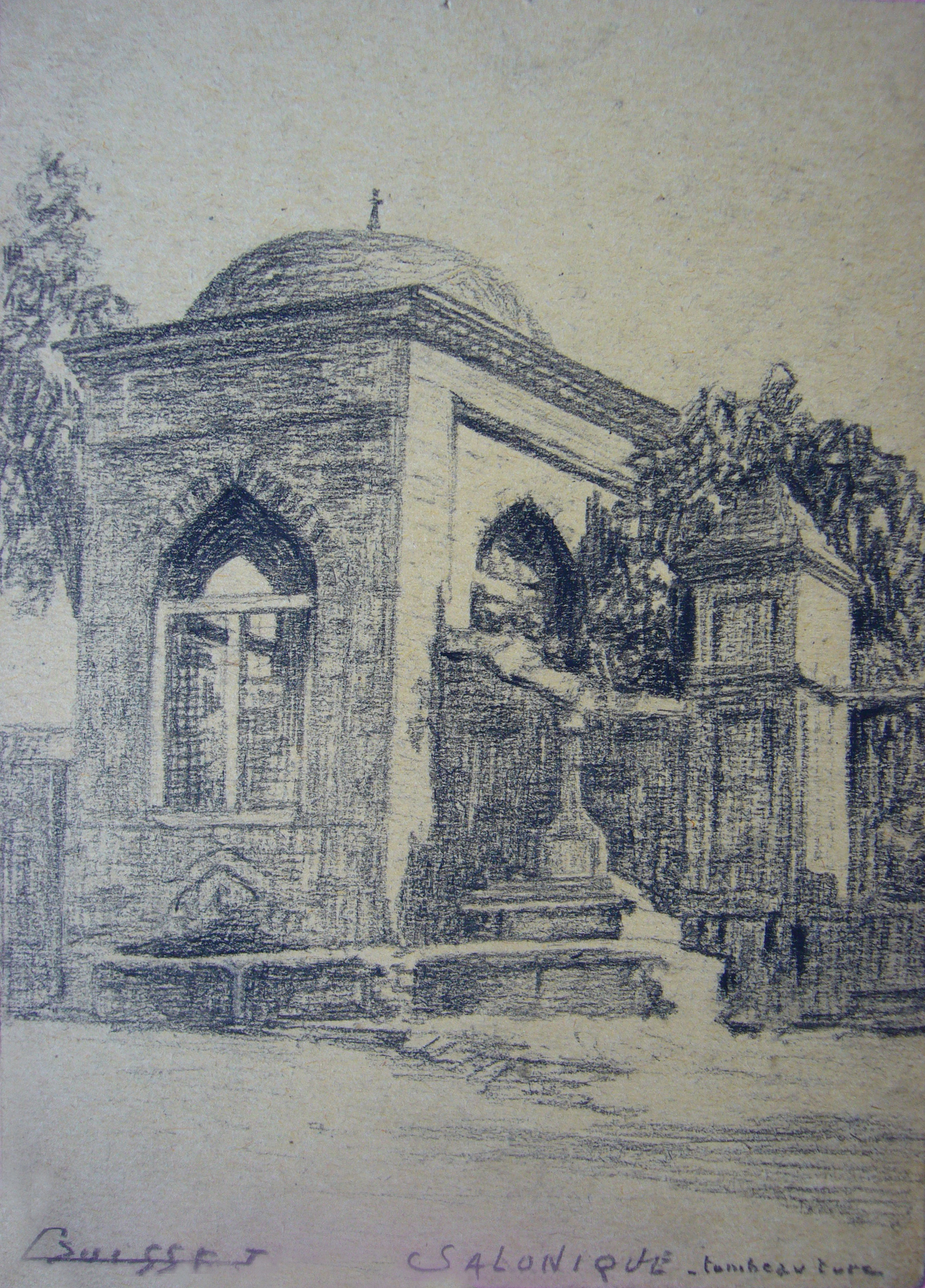 Salonique, tombeau turc.